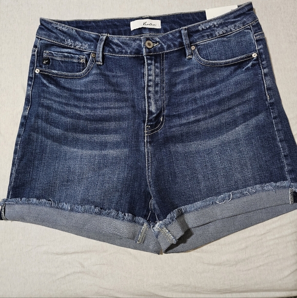 Kancan Women's High Rise Jean Shorts - Picture 1 of 4